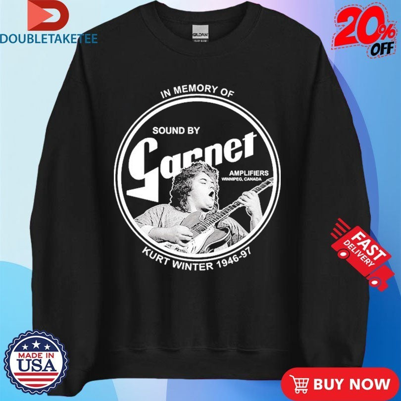 Burton Cummings In Memory Of Kurt Winter 1946-97 Sound By Garnet Guitar Shirts