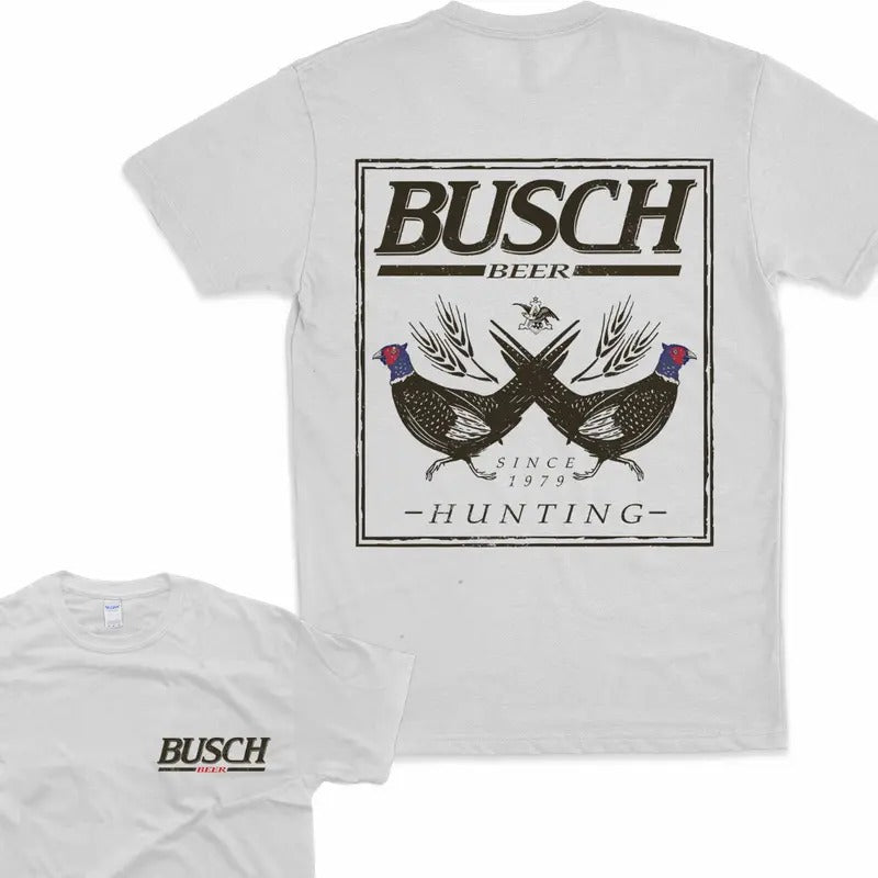 Busch Beer Hunting Pheasant Tshirt Busch Light Tshirt 2 Side Tee Sweatshirt Hoodie | TeeBloomCo.com