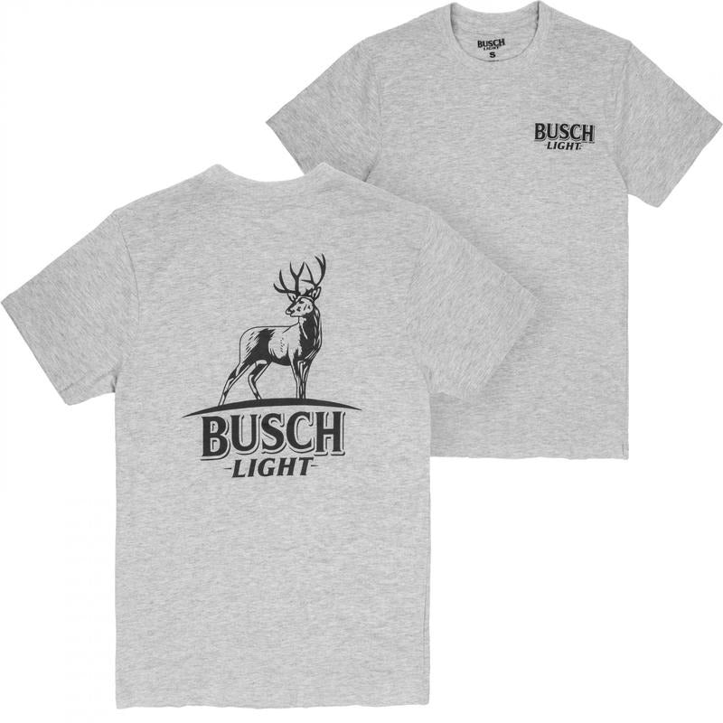 Busch Light Deer Grey Colorway Front and Back Print T-Shirt Hoodie, Sweatshirt | TeeBloomCo.com