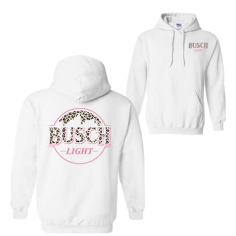 Busch Light Leopart Logo Hoodie - SweatShirt - T-Shirt, Busch Light T-Shirt, For Men, For Women | TeeBloomCo.com