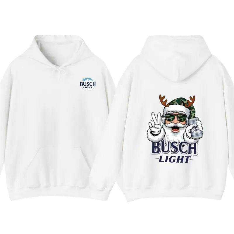 Busch Light Santa Christmas Hoodie, T-Shirt