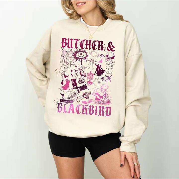 Butcher & Blackbird  Sweatshirt, Butcher And Blackbird Shirt, Book Sweatshirt,Dark Romance Hoodie | TeeBloomCo.com