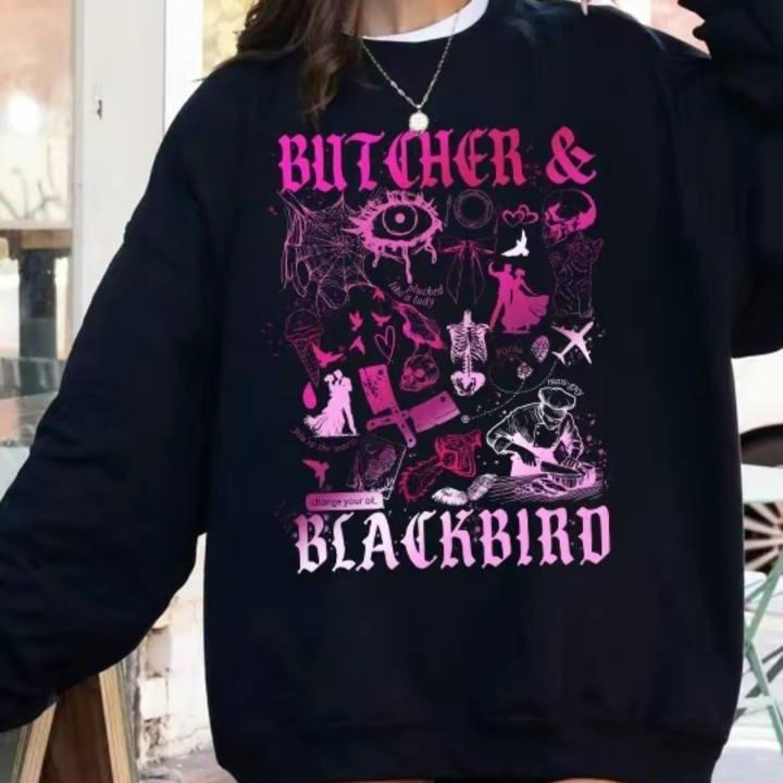 Butcher and Blackbird Sweatshirt, Orb Weaver Hoodie, Romance Reader, Dark Romance, Book Shirt, Booktok Shirt, Bookish...