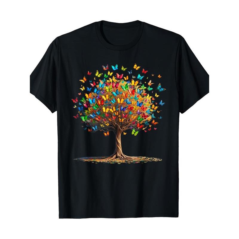 Butterfly Tree Natural Butterfly Lover Lepidoptera T-shirt -100% cotton Made in USAstyle{n002}2 Hoodie, Sweatshirt