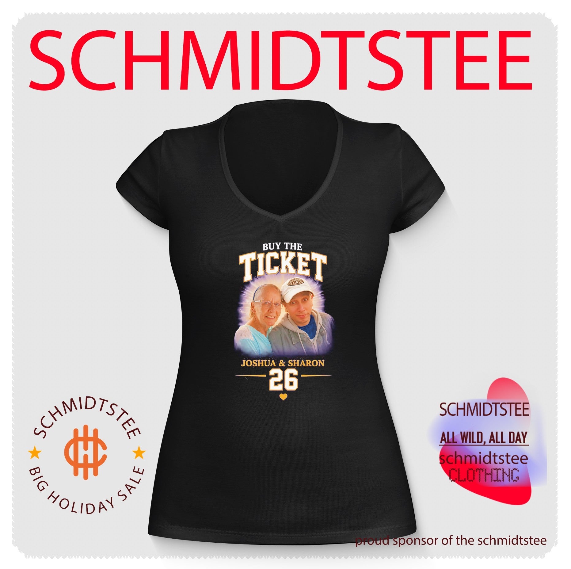 Buy the Ticket Joshua and Sharon 26 personalized shirt