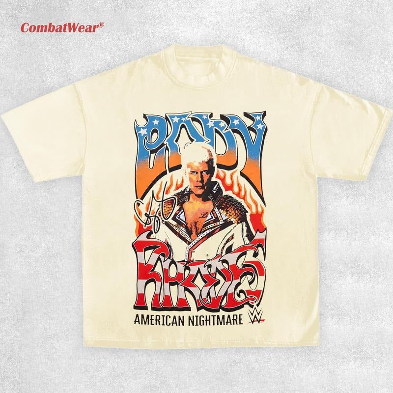 CODY RHODES AMERICAN NIGHTMARE TEE, Wrestling Tee, Wrestling Graphic Tee, Wrestler Shirt, Sports Shirt, Vintage Wresting...