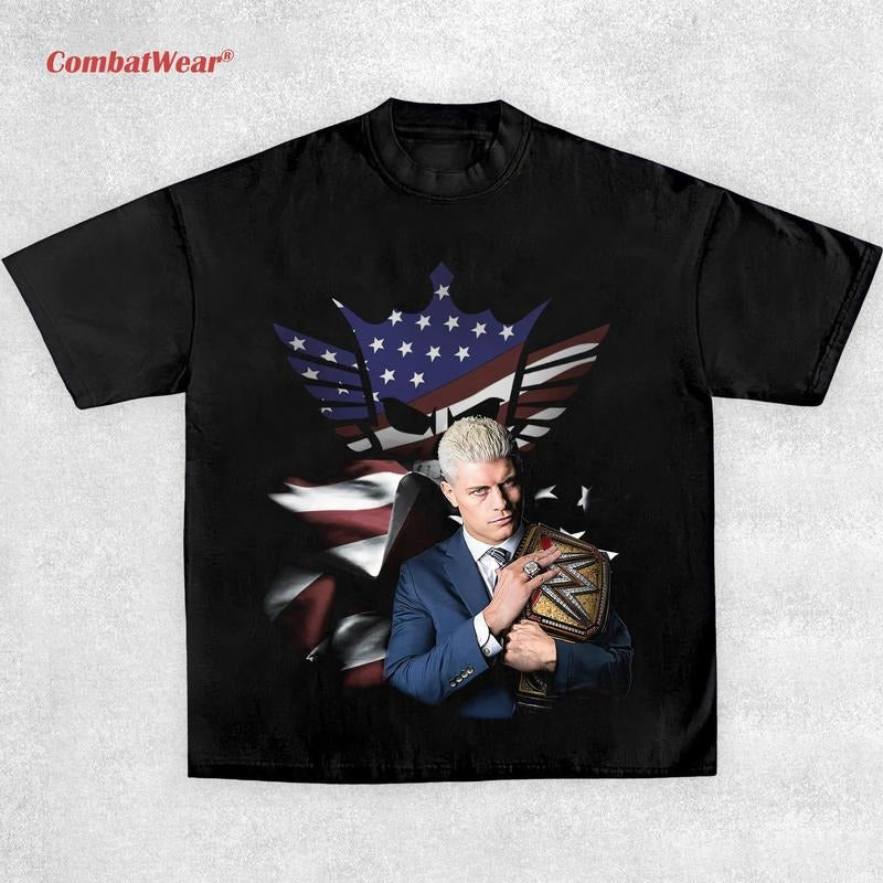 CODY RHODES V2 TEE, Wrestling Tee, Wrestling Graphic Tee, 2025 Wrestler Shirt, Sports Shirt, Vintage Wresting Shirt,...