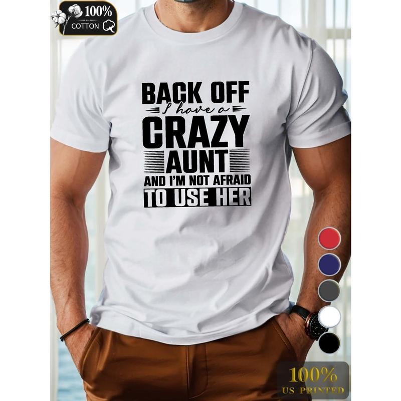 CRAZY AUNT Pure Cotton Men's Tshirt Comfort Fit Made in USA Hoodie, Sweatshirt | TeeBloomCo.com