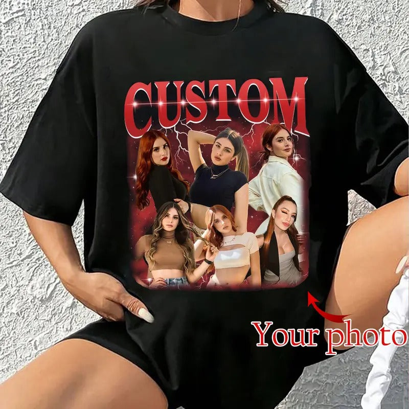 CUSTOM Your Own Bootleg Shirt, Customize Text Bootleg Idea, Insert Your Photos Here, HL41 Hoodie, Sweatshirt | TeeBloomCo.com