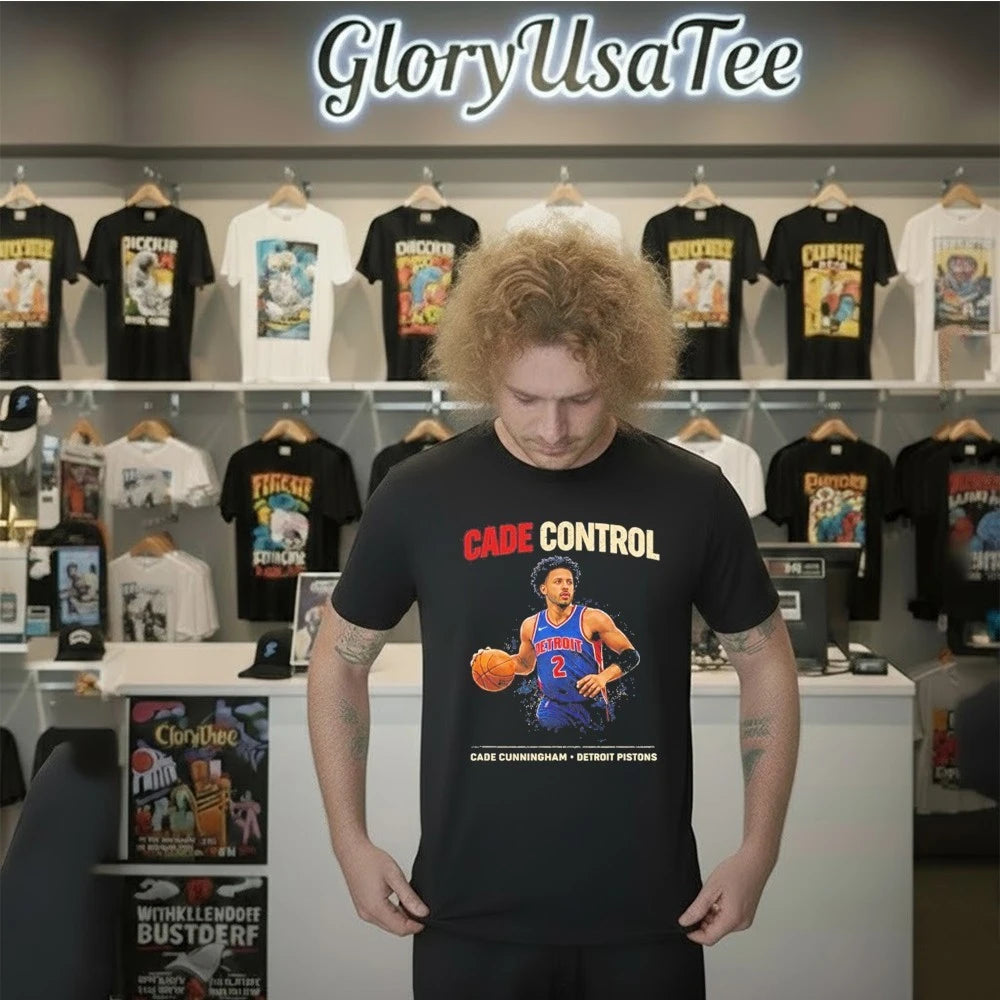 Cade Control Cade Cunningham Detroit Pistons 2 Graphic Shirt