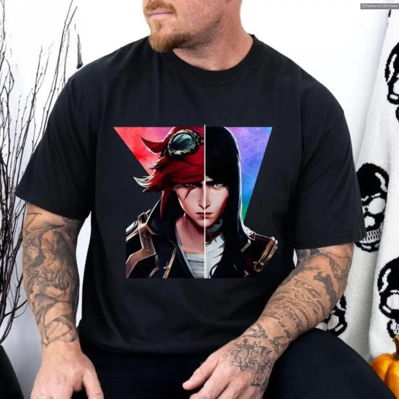Caitvi Caitlyn Vi League of Legends Inspired Tee, Unisex Unique Arcane LOL Champion Special Shirt Graphic Trend Tshirt...