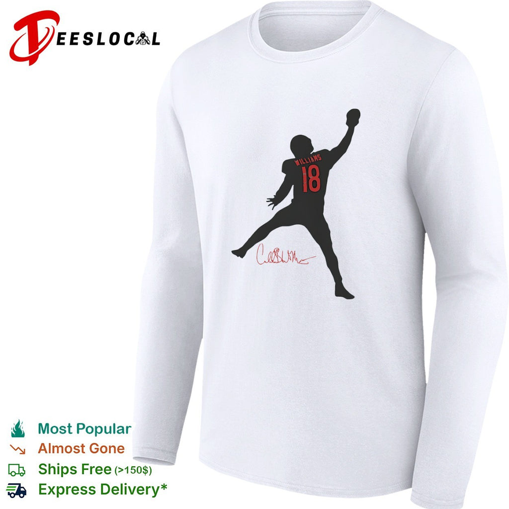 Caleb Williams 18 Chicago Bears NFL Football Signature shirt