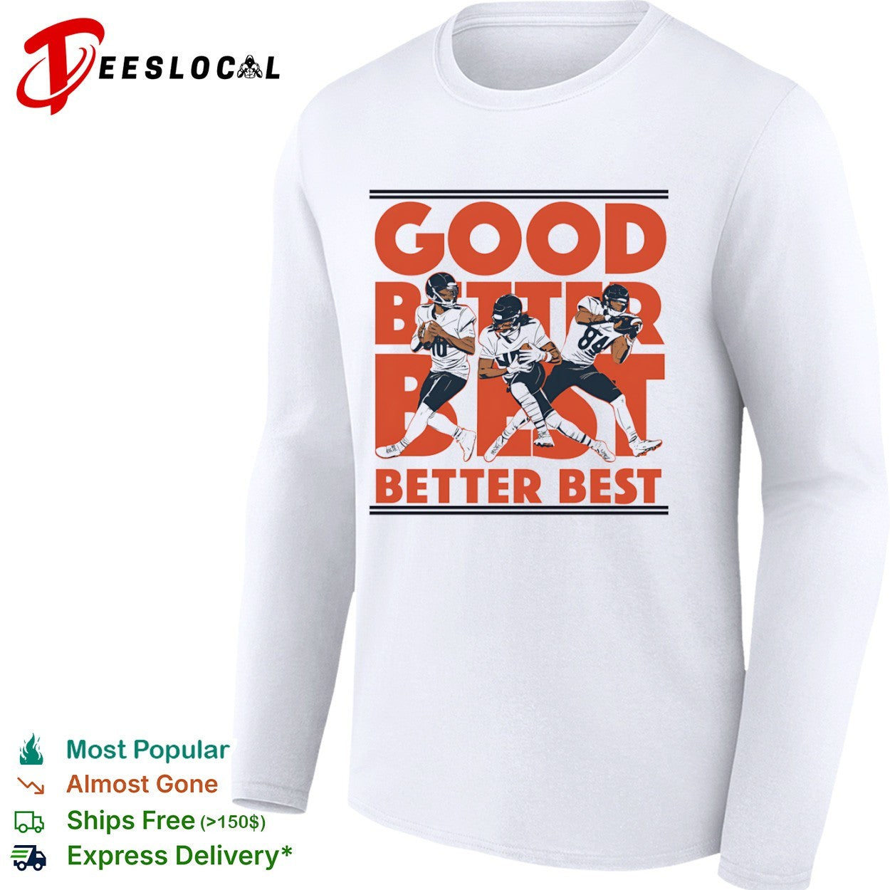 Caleb Williams Keenan Allen Rome Odunze Chicago Bears Good Better Best NFL shirt