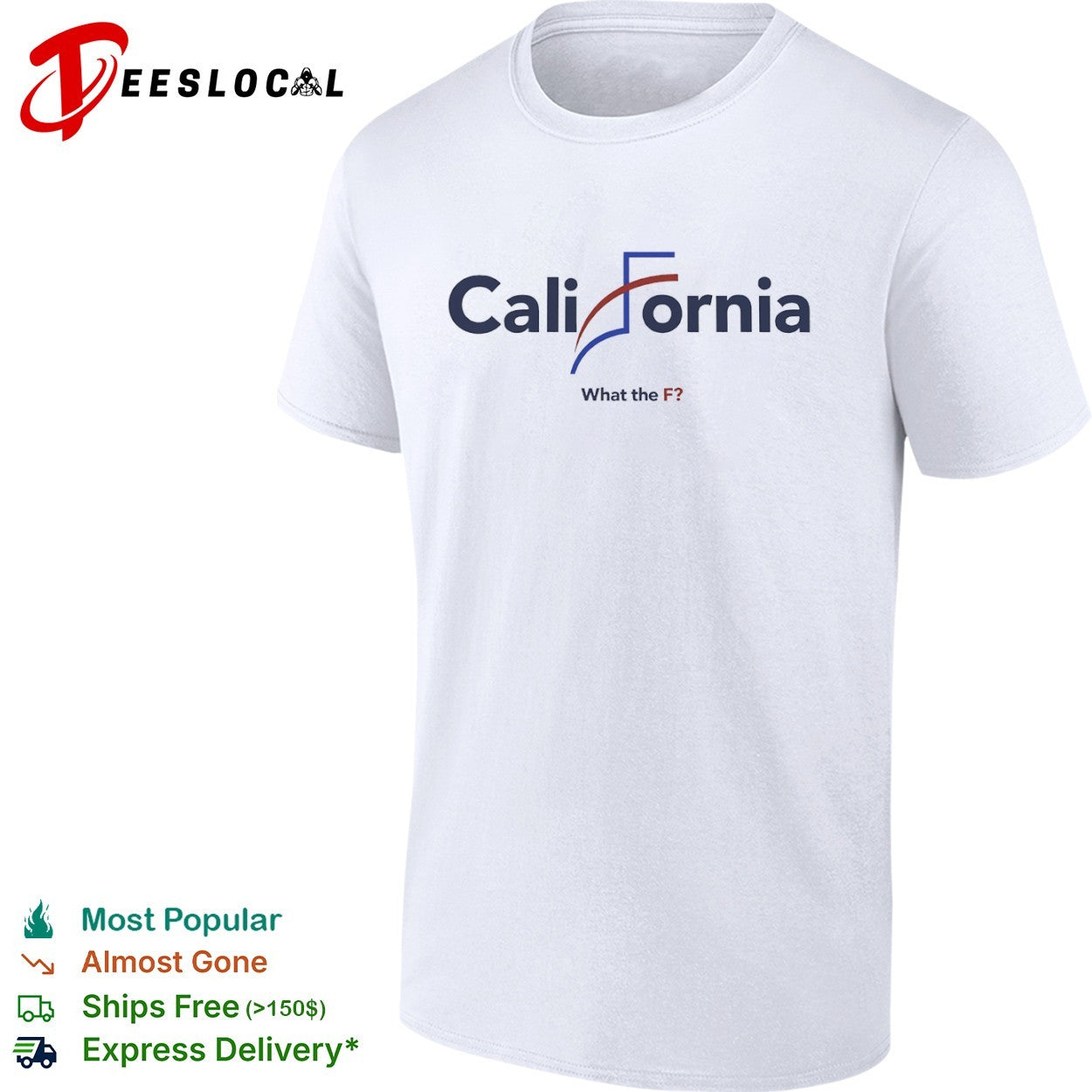 California What the F political parody design shirt