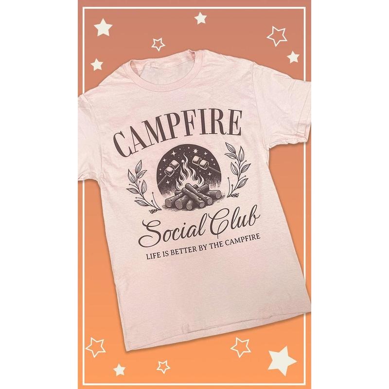 Campfire Social Club Graphic T-Shirt Hoodie, Sweatshirt | TeeBloomCo.com