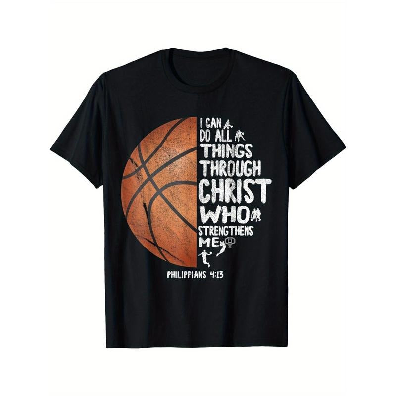 Can do all things through Christ Philippians 4:13 Basketball T-Shirt made in usa Hoodie, Sweatshirt | TeeBloomCo.com