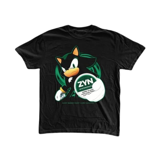 Can't Smoke T-Shirt, Shadow the Hedgehog Shirt, Unisex Graphic Tees Gothic Grunge Y2k Emo Scene Amity Affliction Style...