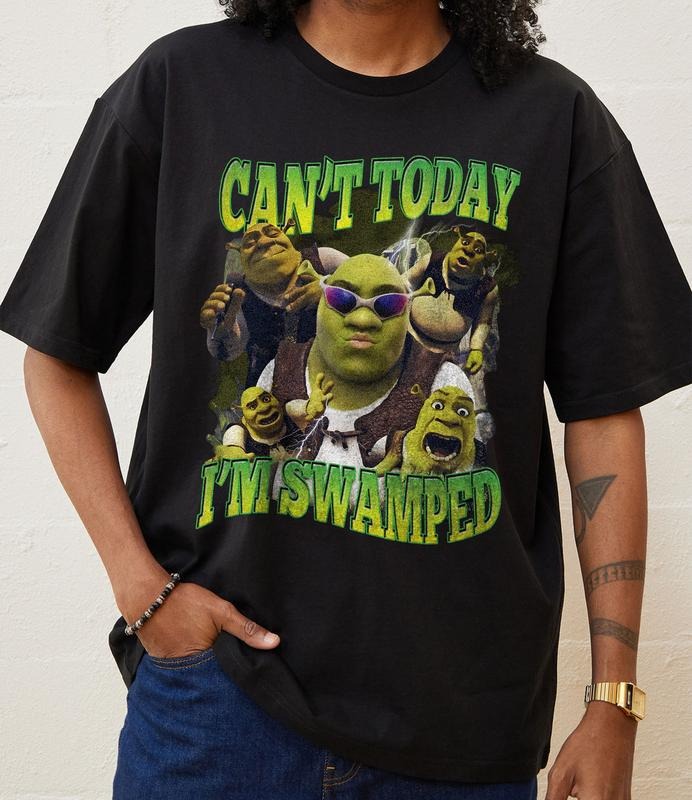 Can't Today I'm Swamped Shirt, Shr4k Funny shirt, Shr4k Face Meme shirt classic Hoodie, Sweatshirt | TeeBloomCo.com