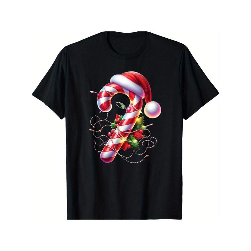 Candy Cane Crew Christmas Lights Family Matching T-Shirt for Men Women, Christmas Halloween New year Thanksgiving day...