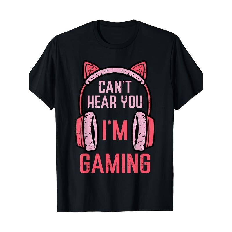 Cant Hear You Im Gaming Video Gamer-220g 100% Cotton- T-Shirt made in usa Hoodie, Sweatshirt | TeeBloomCo.com