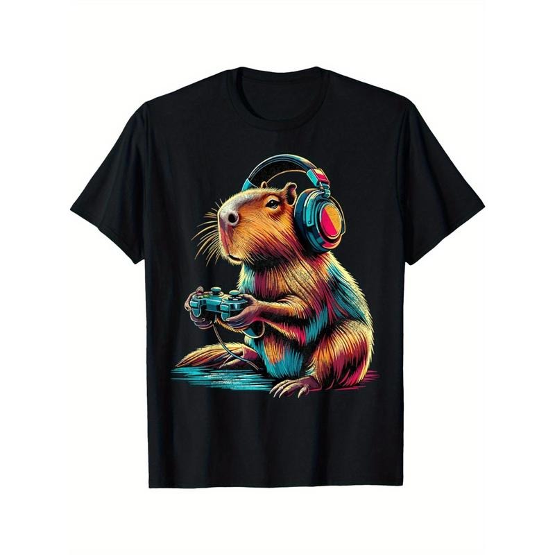 Capybara Funny Video Games T-Shirt