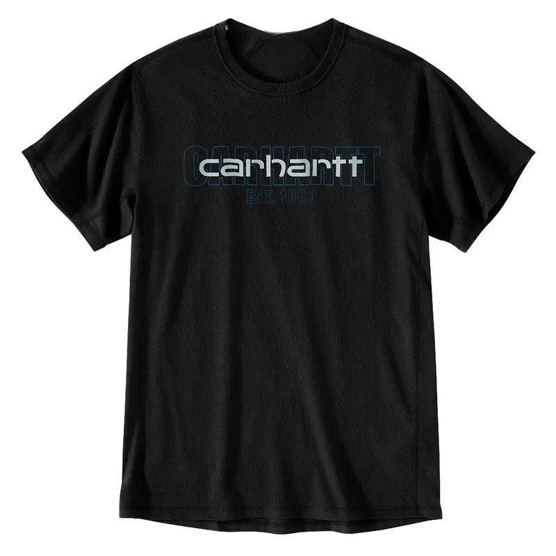 Carhartt Men's Force Relaxed Fit Midweight Short-Sleeve Logo Graphic T-Shirt Sweatshirt Hoodie | TeeBloomCo.com