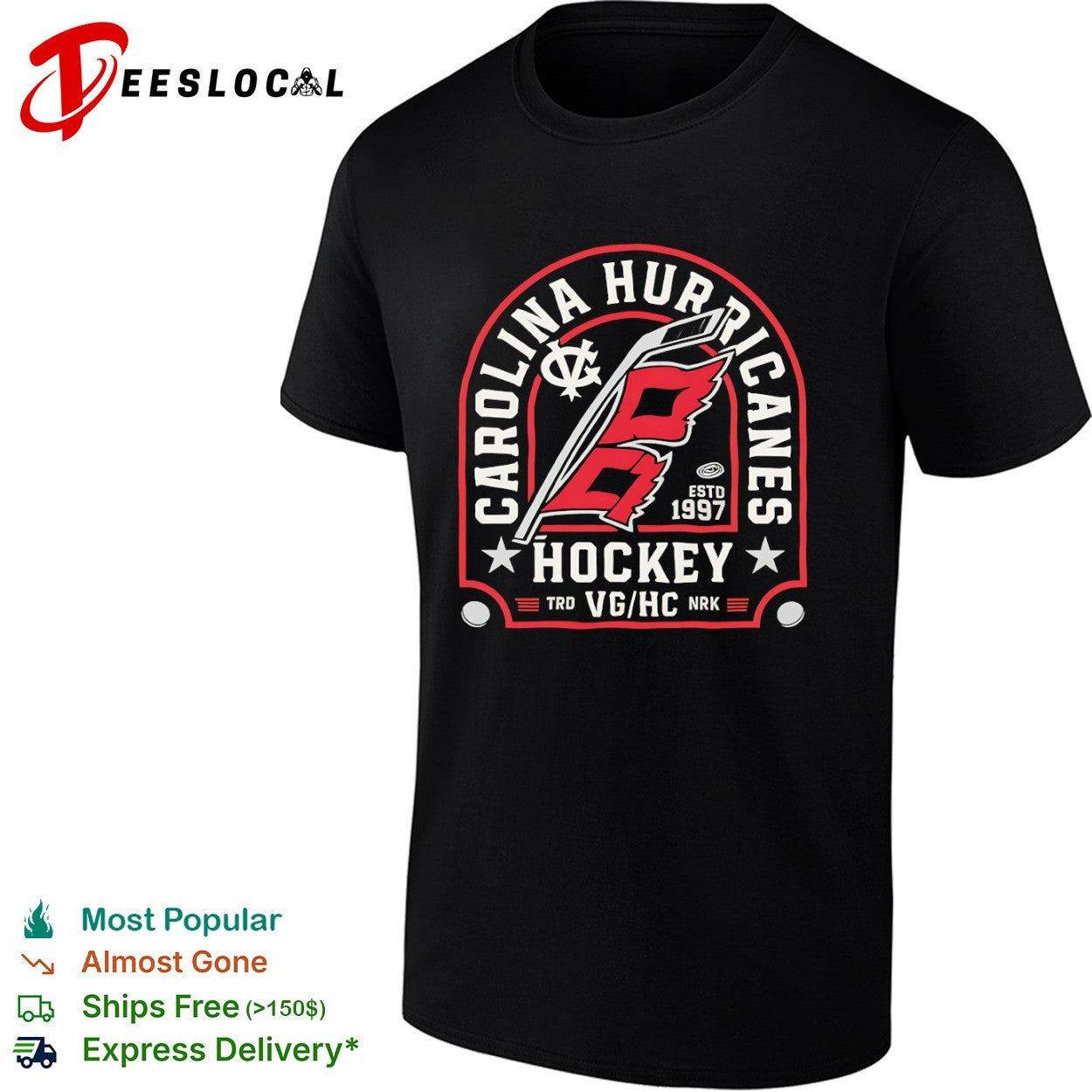 Carolina Hurricanes Hockey Estd 1997 TRD VG HC NRK shirt