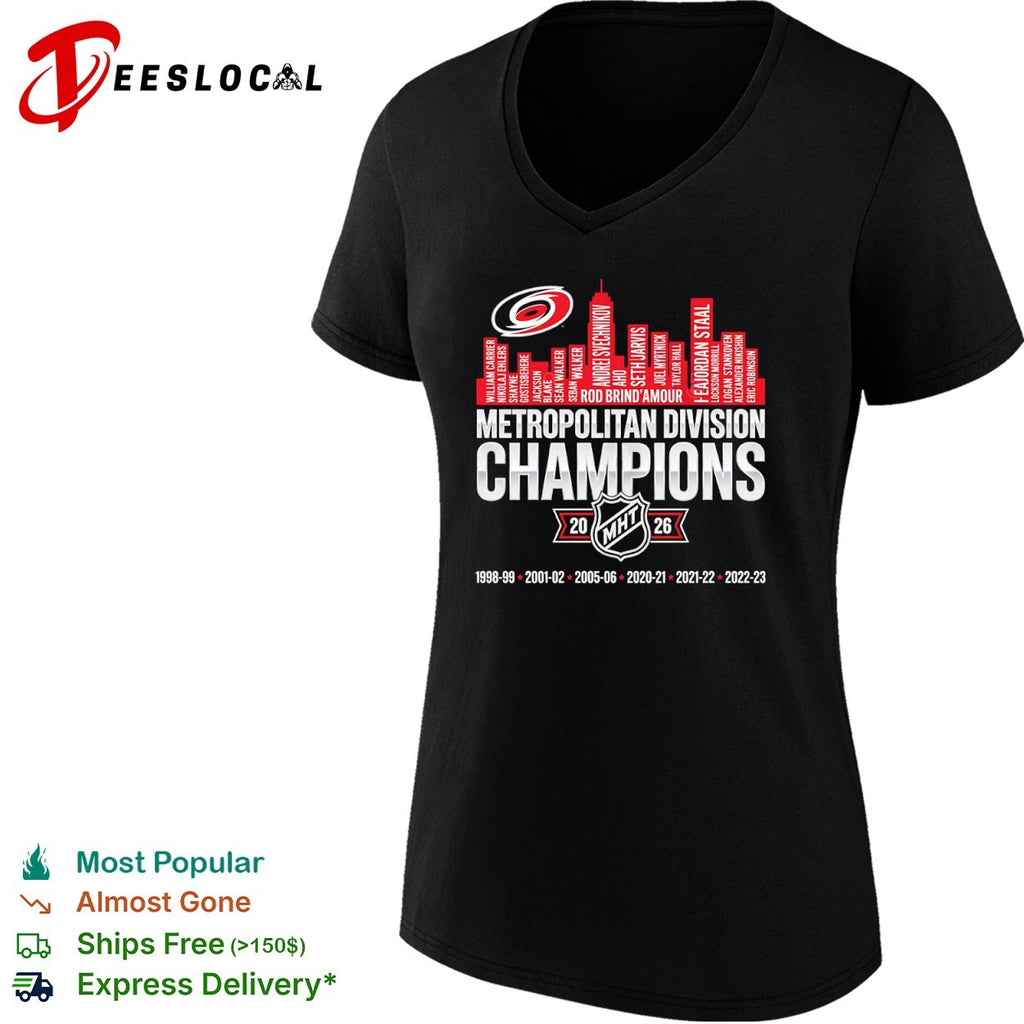 Carolina Hurricanes Metropolitan Division Champions Rod Brind Amour 2026 shirt