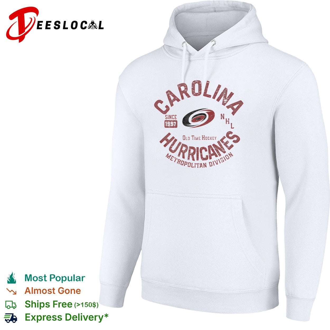 Carolina Hurricanes Since 1997 NHL Old Time Hockey Metropolitan Division shirt