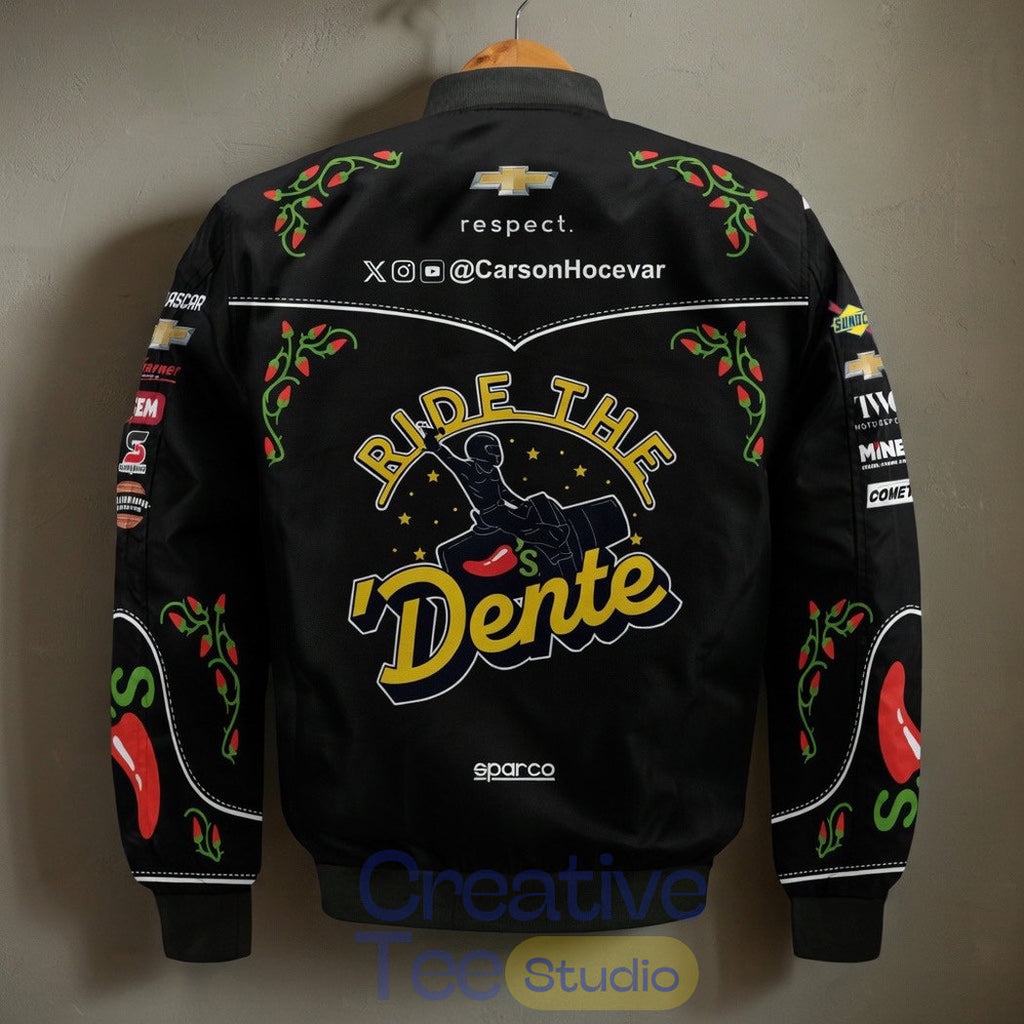 Carson Hocevar Chili’s “Ride The ‘Dente” NASCAR Special Bomber Jacket