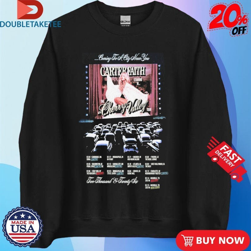 Carter Faith The Cherry Valley Tour 2026 Dates Shirts