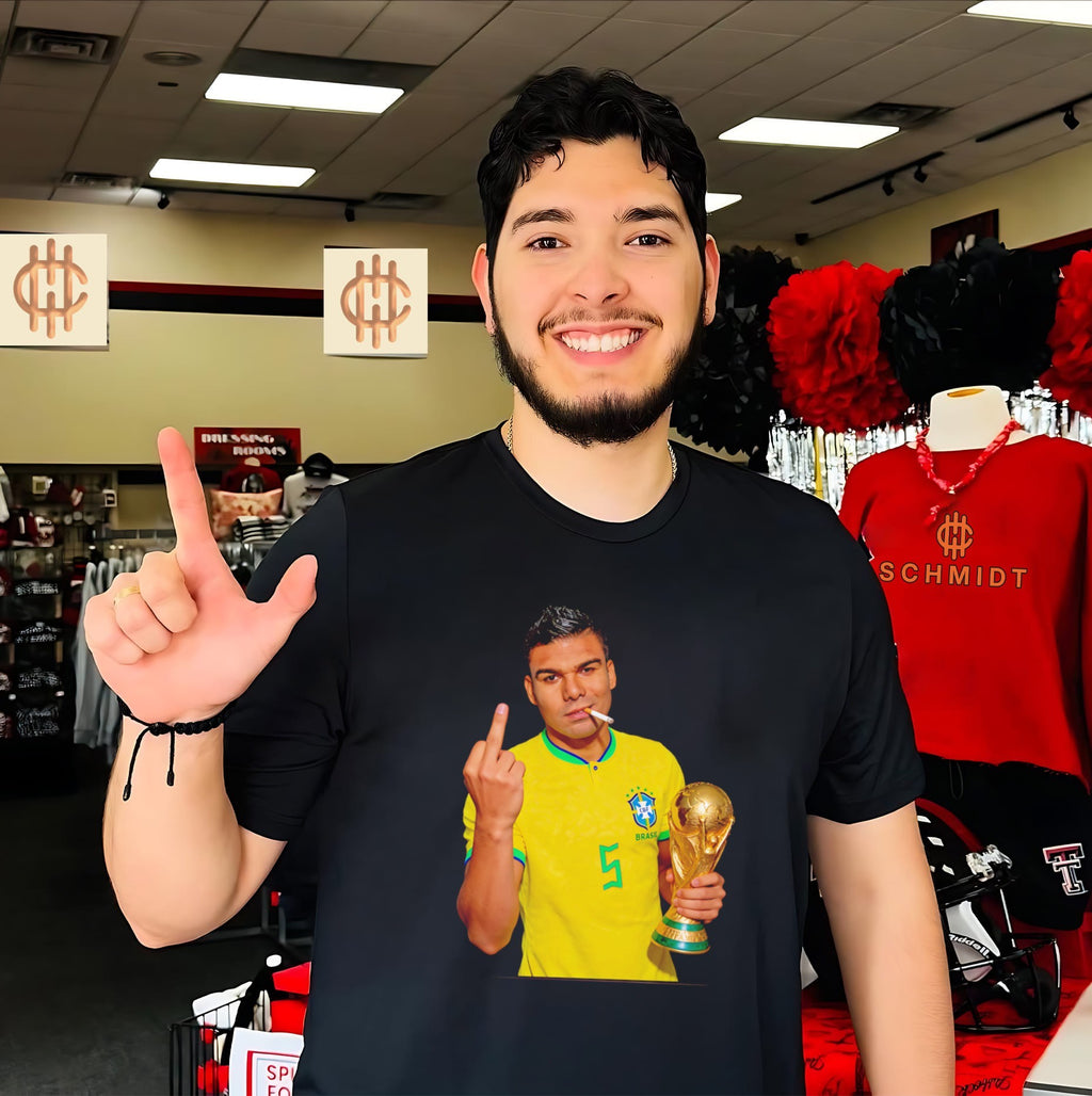 Casemiro Brazil National Team World Cup Champion Smoking shirt
