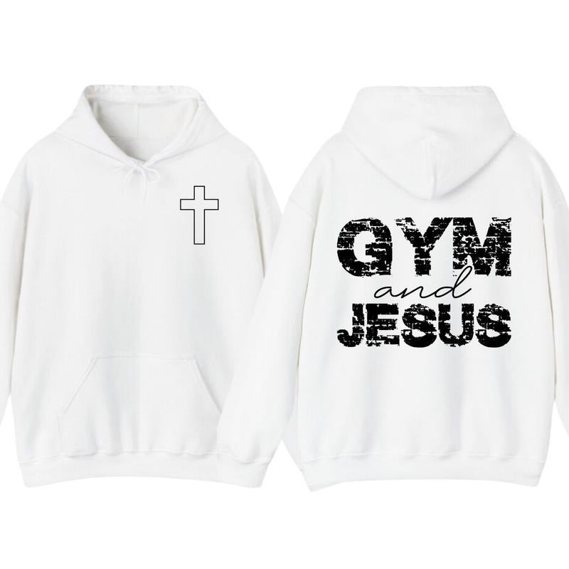 Casual Gym and Jesus Faith-Based Workout T-Shirt, Hoodie