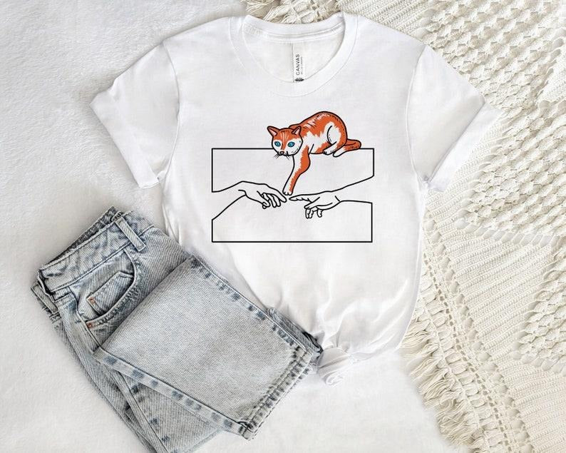 Cat Creation, Funny Cat Shirt, Funny Tee, Cute Animal Shirt, Pun Lover, Kitten Shirt, Cat Lover, Funny Shirt, Cat Shirt,...