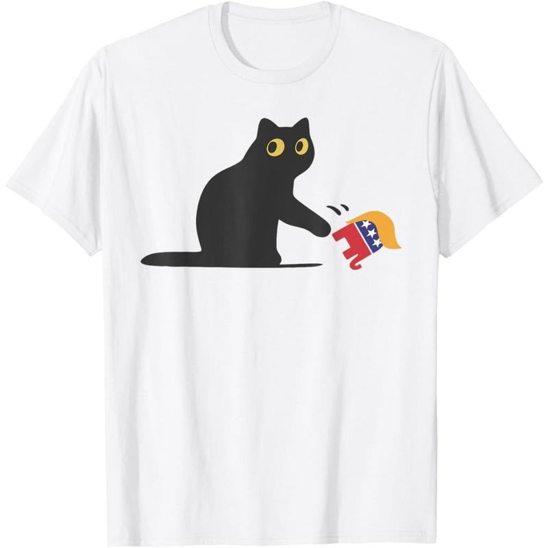 Cat Ladies For Kamala Harris Donald Trump 2024 Sarcastic T-Shirt made in usa Hoodie, Sweatshirt | TeeBloomCo.com