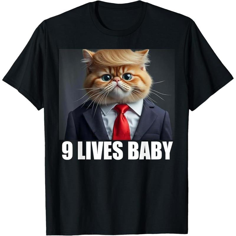 Cat Trump 9 Lives Baby T-Shirt made in usa Hoodie, Sweatshirt | TeeBloomCo.com