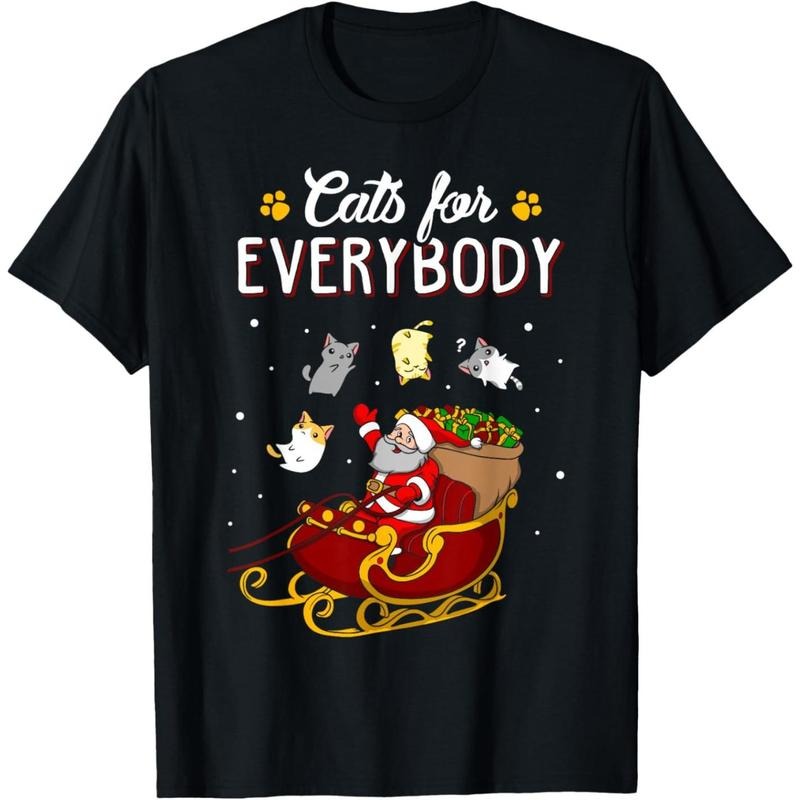 Cats For Everybody Men Kids Women Ugly Christmas Cat T-Shirt  made in usa Hoodie, Sweatshirt | TeeBloomCo.com