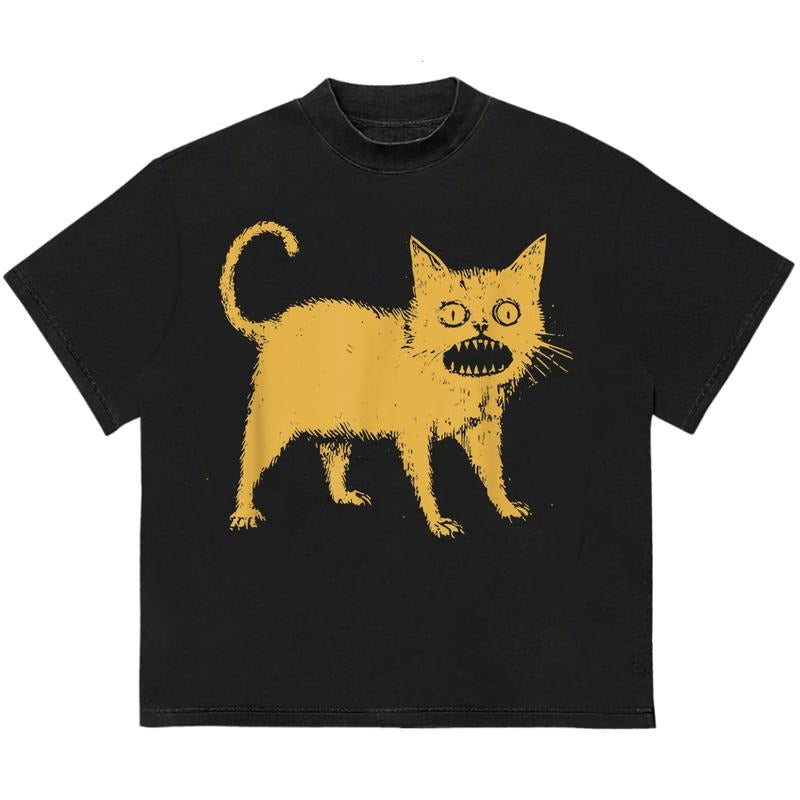 Cattttttt T-Shirt Cotton and Machine Washable Great for On-the-Go Looks Hoodie, Sweatshirt | TeeBloomCo.com