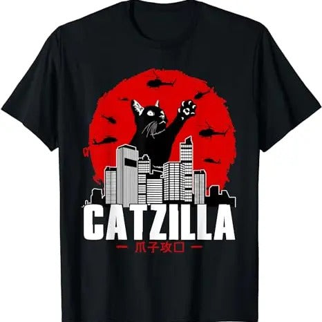 Catzilla Cute Cat Stuff For Cat Lover, Cat Mom, Cat Dad T-Shirt, Hodie and Sweater, T-Shirt Hoodie, Sweatshirt