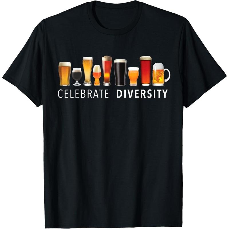 Celebrate Diversity Craft Beer Drinking T-Shirt T-Shirt  made in us Hoodie, Sweatshirt | TeeBloomCo.com