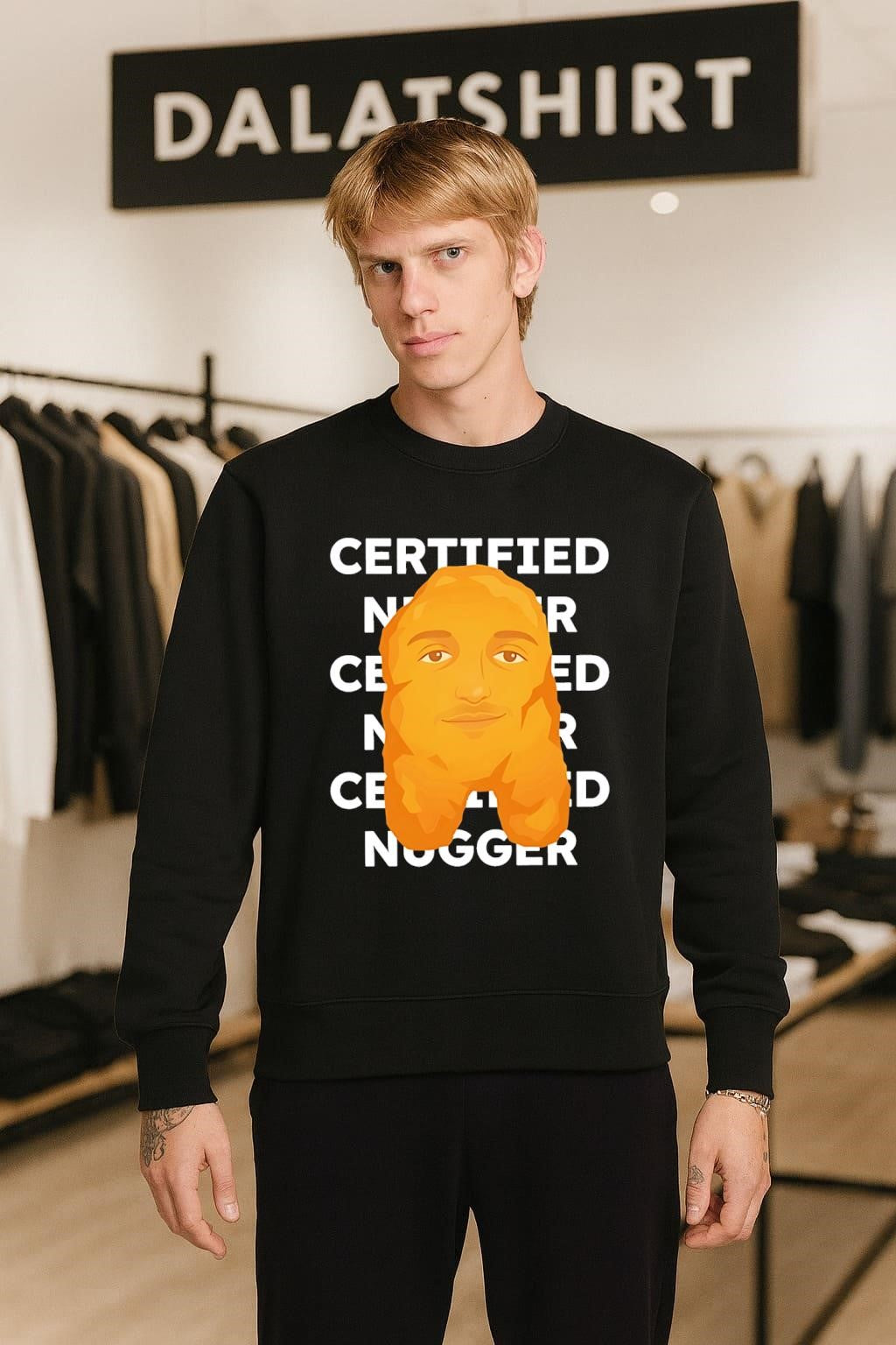 Certified Nugger Face Chicken Nugget Funny shirt