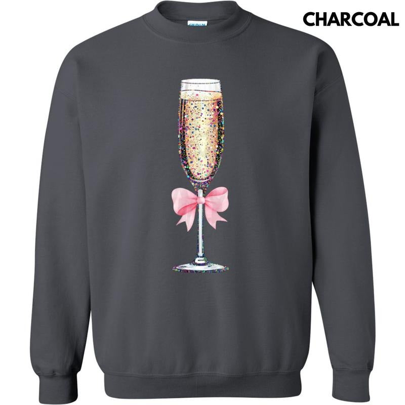 Champagne Coquette Sweatshirt T-Shirts, Hoodie | TeeBloomCo.com