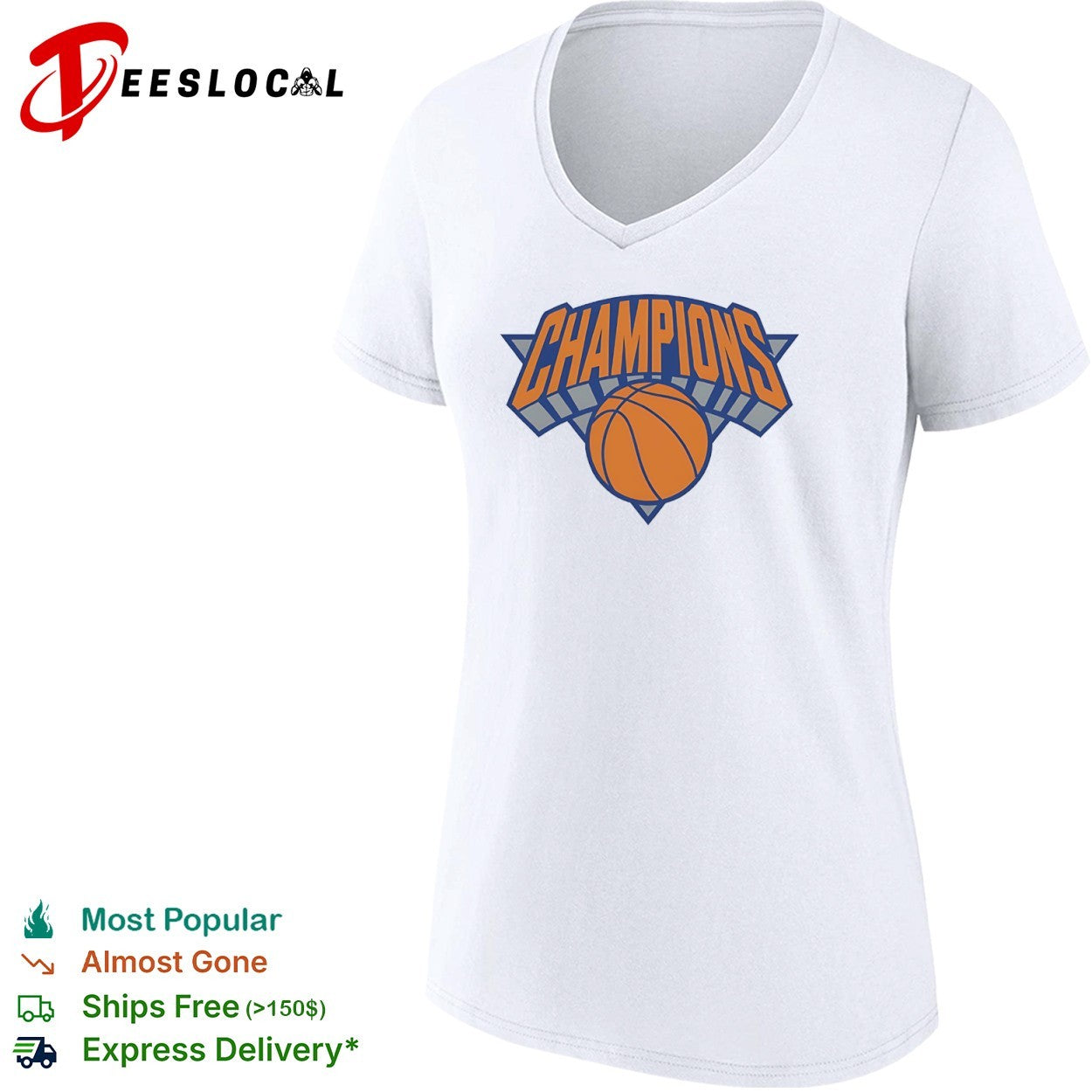 Champions New York Knicks Basketball logo shirt
