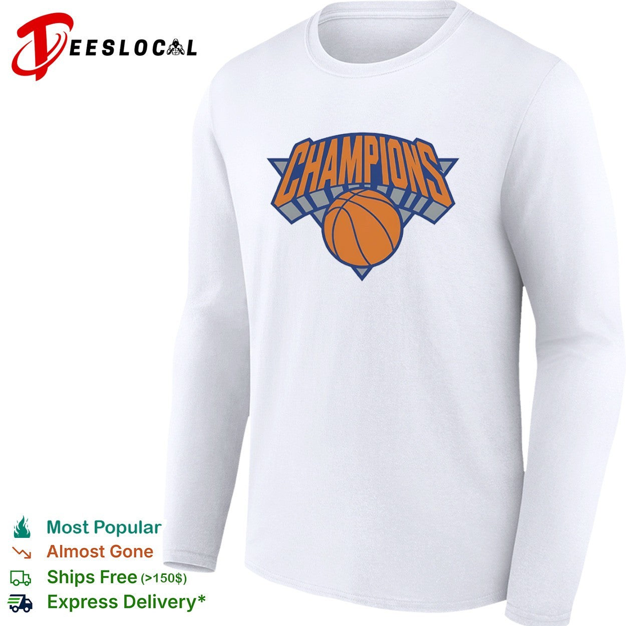 Champions New York Knicks Basketball logo shirt