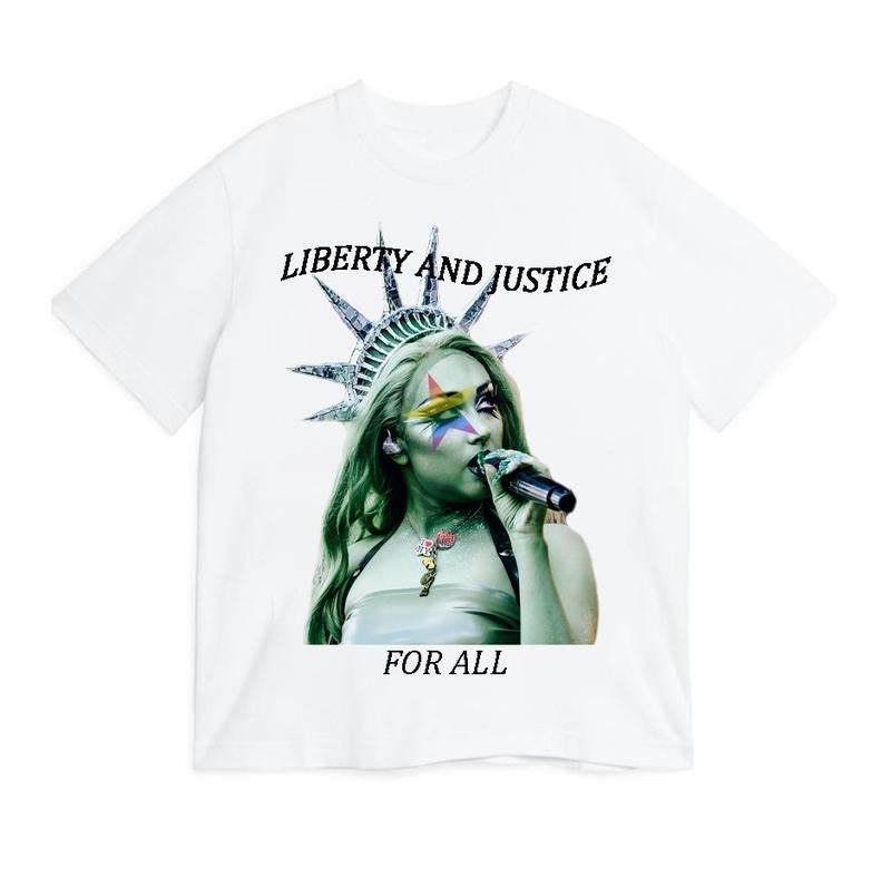 Chappell Roan Lady Liberty T-Shirt, Midwest Princess Unisex T-Shirt Hoodie, Sweatshirt | TeeBloomCo.com