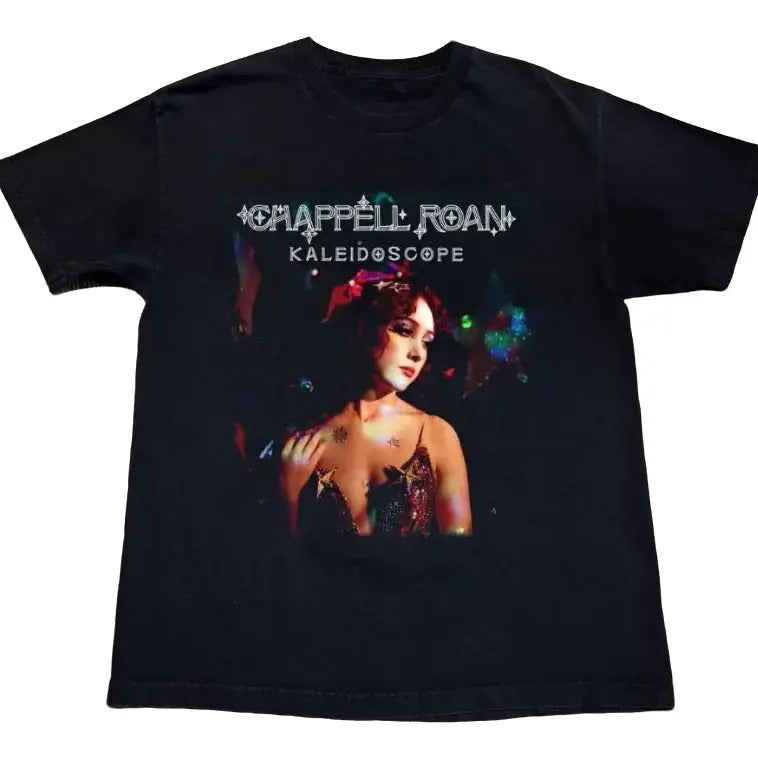 Chappell Roan Short Sleeve Music Shirt Black Shirt Cotton Tee Hoodie, Sweatshirt | TeeBloomCo.com