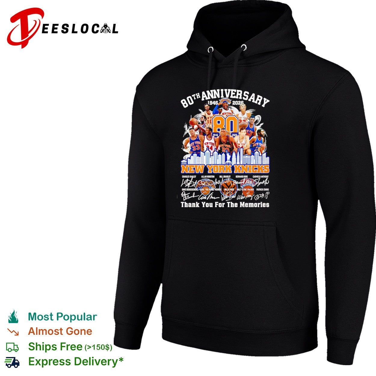 Charles Oakley Allan Houston Bill Bradley Bernard King Carmelo Anthony New York Knicks shirt