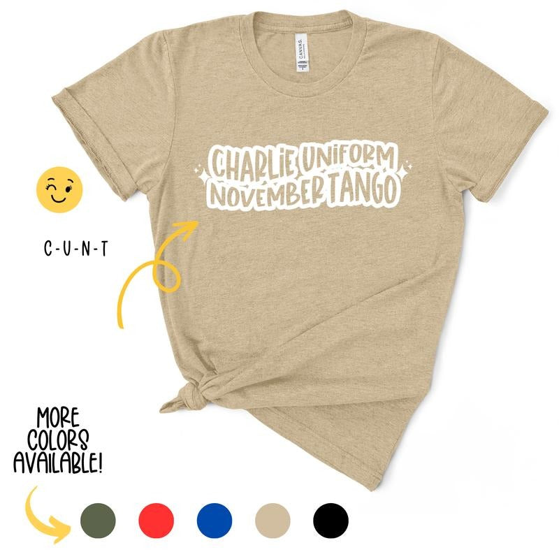 Charlie Uniform November Tango TShirt Hoodie, Sweatshirt | TeeBloomCo.com