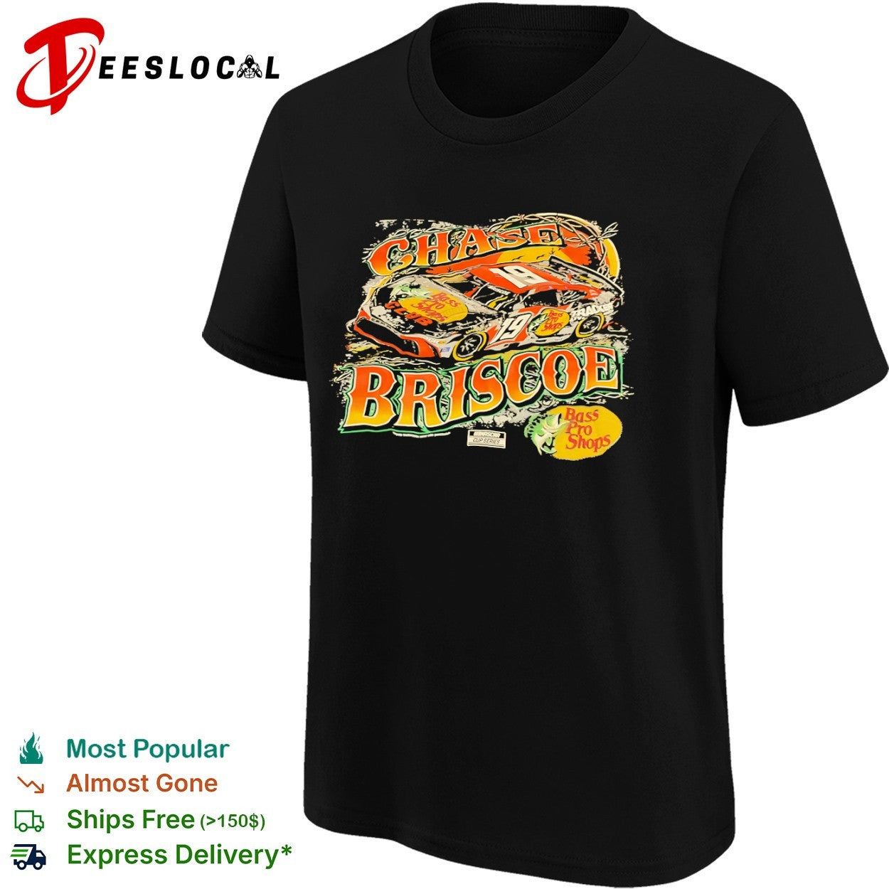 Chase Briscoe 19 Bass Pro Shops NASCAR Cup Series Joe Gibbs Racing Toyota shirt