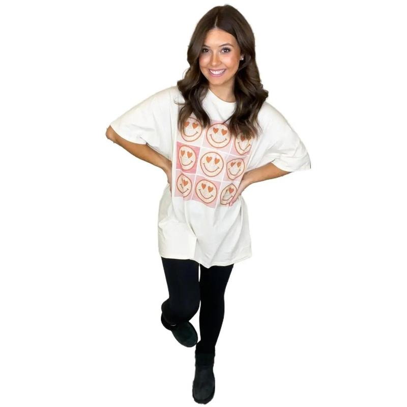 Checkerboard Smiley T-Shirt Hoodie, Sweatshirt | TeeBloomCo.com